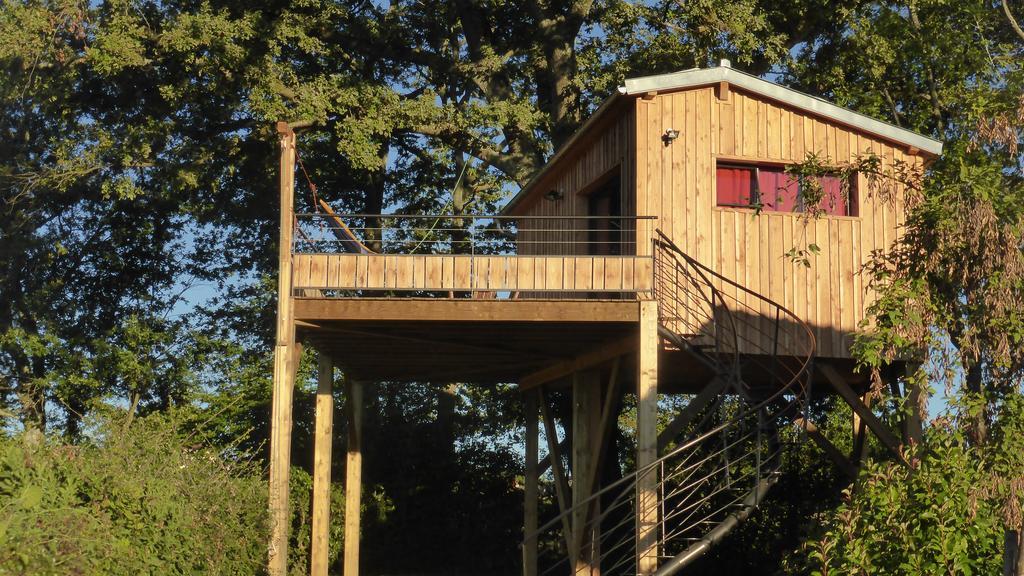 La Cabane Perchee Du Faucon Frechou-Frechet Exterior photo